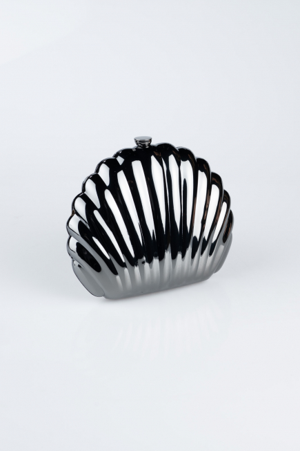Sac de Soirée Luxe Métal Noir SH848
