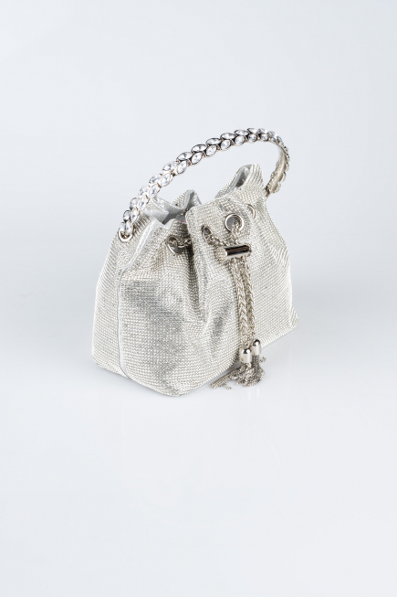 Sac de Soirée Luxe Plâtre Argent SH846