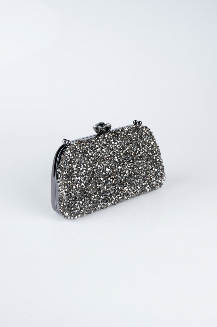 Sac de Soirée Luxe Plâtre Platine SH849