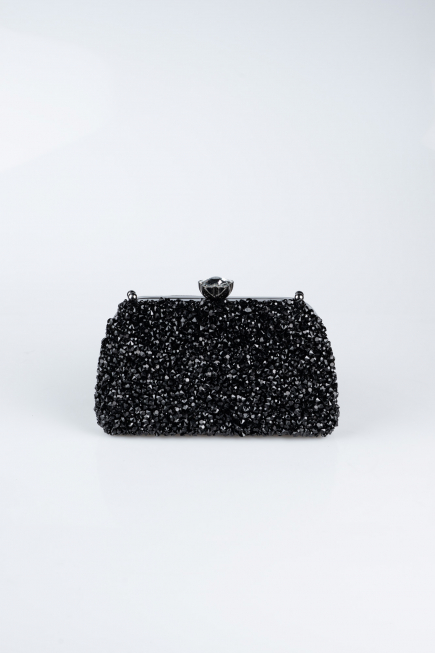 Sac de Soirée Luxe Plâtre Noir SH849