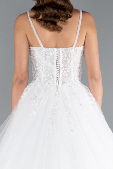 Robes de Mariage Longue Blanc ABU4835