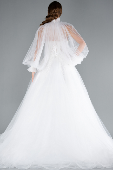 Robes de Mariage Longue Blanc ABU4836