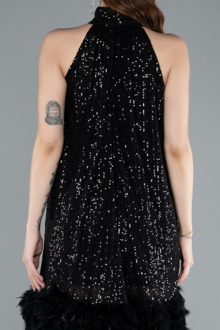 Tenue de Soirée Courte Noir ABU4876