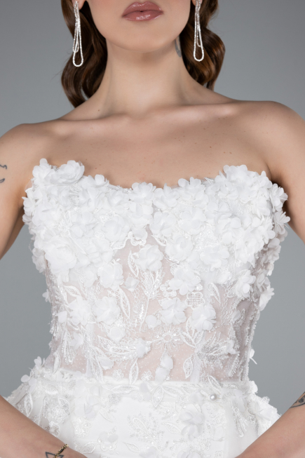 Robes de Mariage Longue Blanc ABU4864