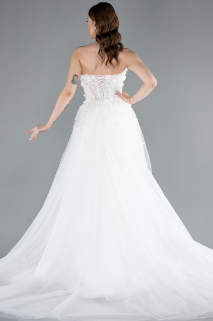 Robes de Mariage Longue Blanc ABU4864