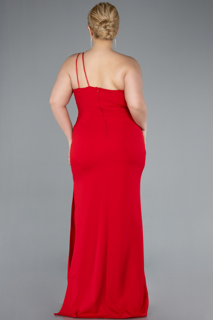 Robe De Soirée Grande Taille Longue Rouge ABU4892