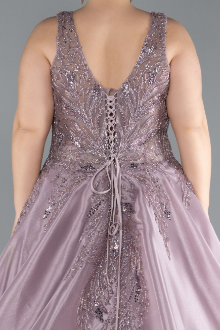 Robes De Soirée Grande Taille Longue Lavande ABU4557