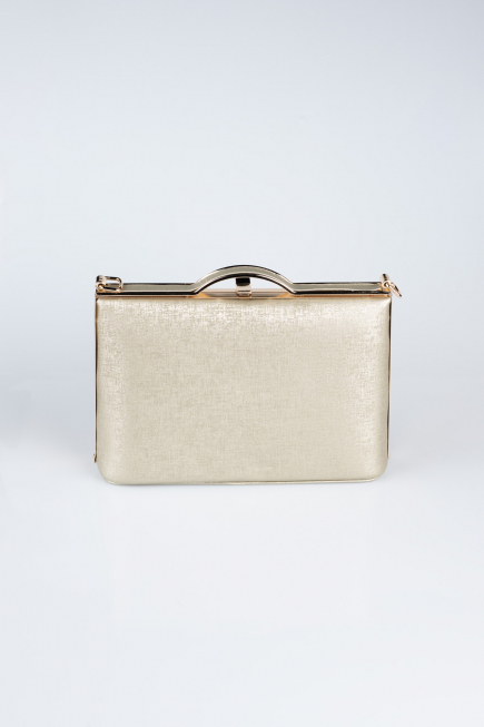 Sac de Soirée Luxe Cuir dentelé Or KC126