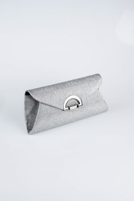 Sac de Soirée Luxe Argenté Platine SH845
