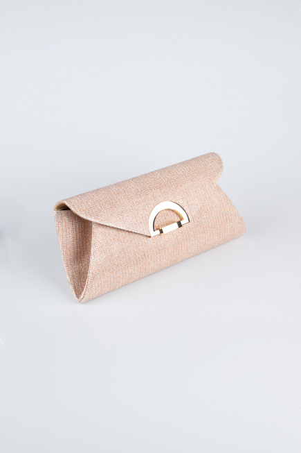 Sac de Soirée Luxe Argenté Rose SH845