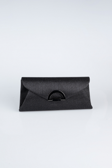 Sac de Soirée Luxe Argenté Noir SH845