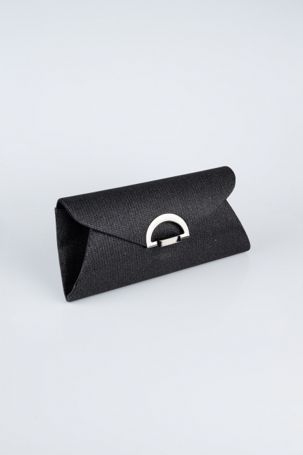 Sac de Soirée Luxe Argenté Noir SH845