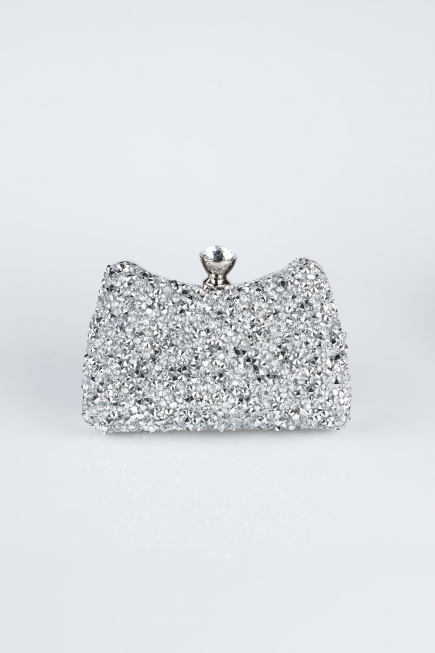 Sac de Soirée Luxe Argent SH828