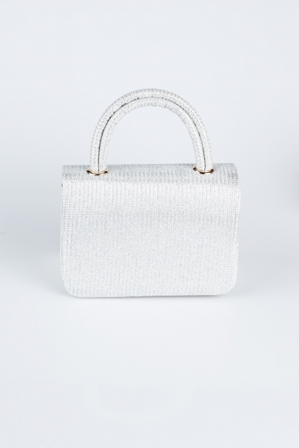Sac de Soirée Luxe Argenté Argent KC264