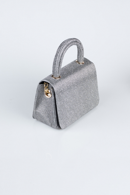 Sac de Soirée Luxe Argenté Platine KC264