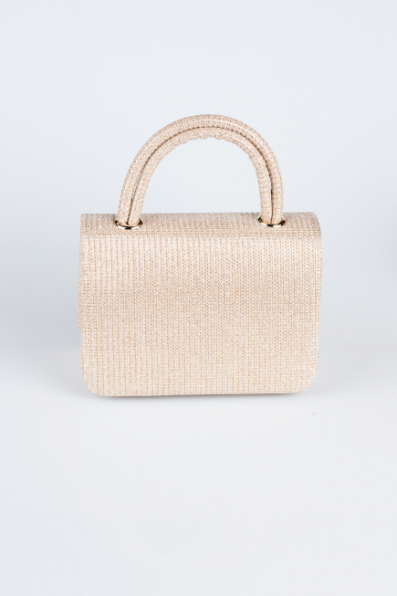 Sac de Soirée Luxe Argenté Rose KC264