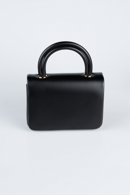 Sac de Soirée Luxe Cuir Noir KC264