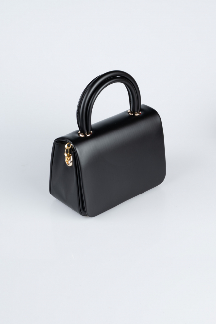 Sac de Soirée Luxe Cuir Noir KC264