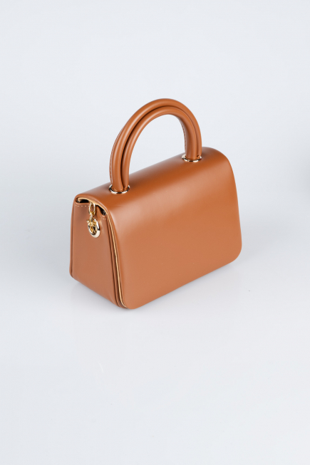 Sac de Soirée Luxe Cuir Tabac KC264