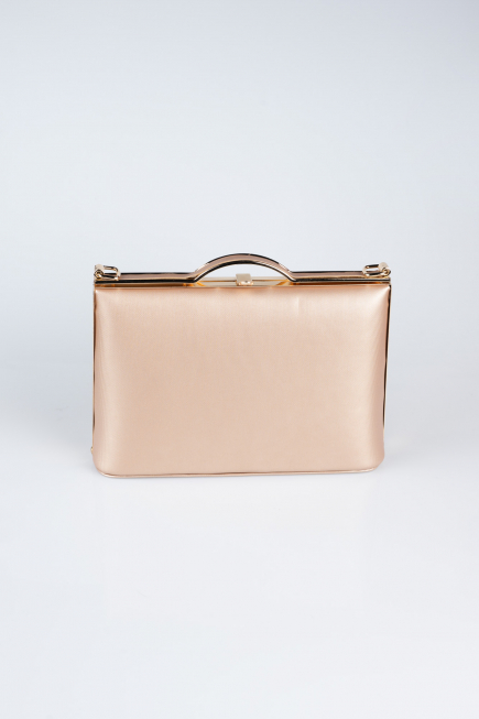 Sac de Soirée Luxe Cuir Bronze KC126