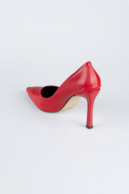 Stiletto Cuir Verni Rouge AB1133