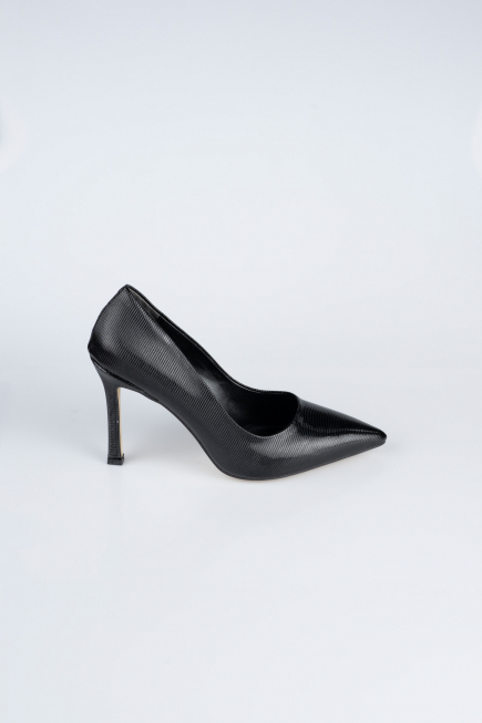 Stiletto Cuir Verni Noir AB1133