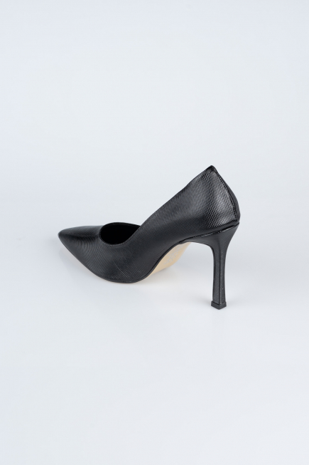Stiletto Cuir Verni Noir AB1133