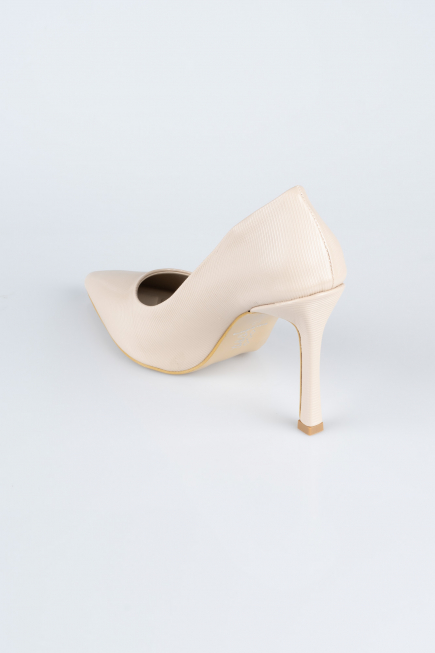 Stiletto Cuir Verni Vison AB1133