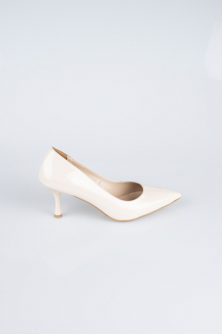 Stiletto Cuir Verni Vison AB1135