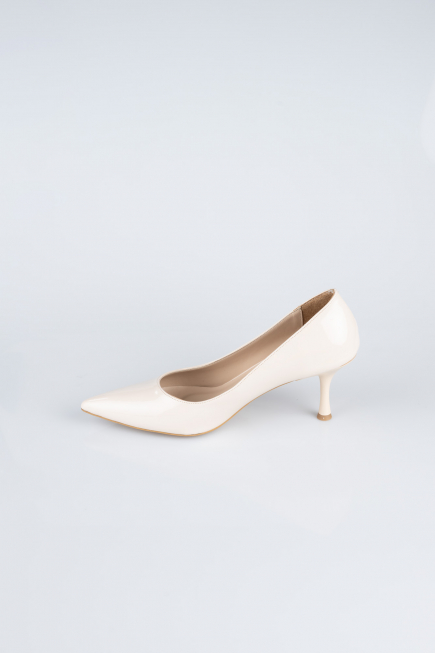 Stiletto Cuir Verni Vison AB1135