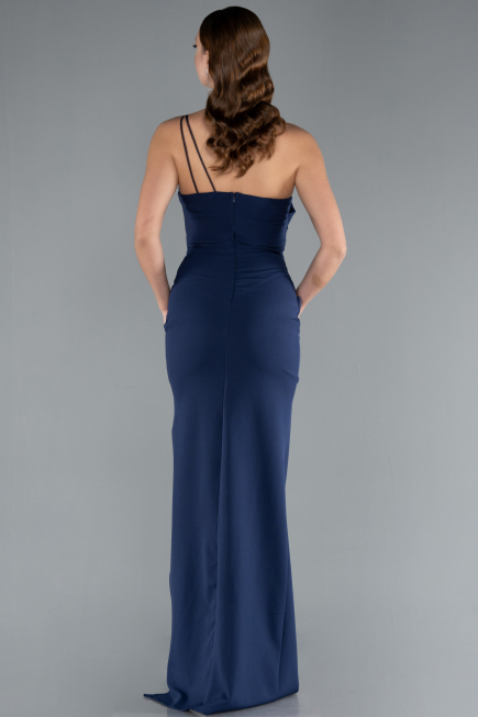 Robe de Soirée Longue Bleu Marine ABU4891