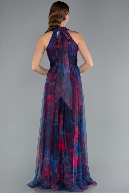 Robe De Cérémonie Longue Vert Pétrole ABU674