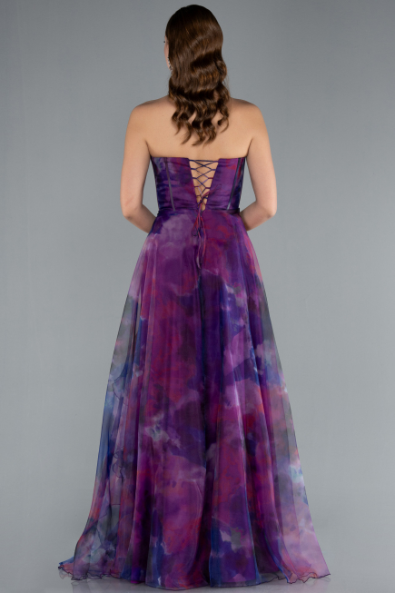 Robe de Soirée Longue Violet ABU3360