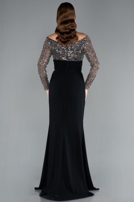 Robe de Soirée Longue Noir ABU4896