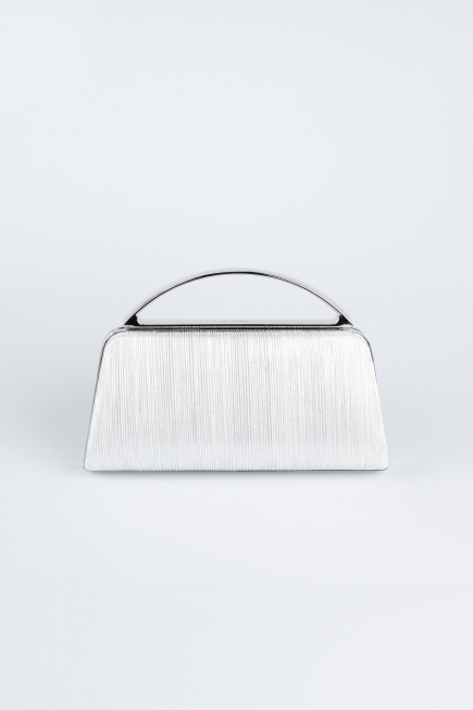 Sac de Soirée Luxe Coupe Au Laser Argent V349
