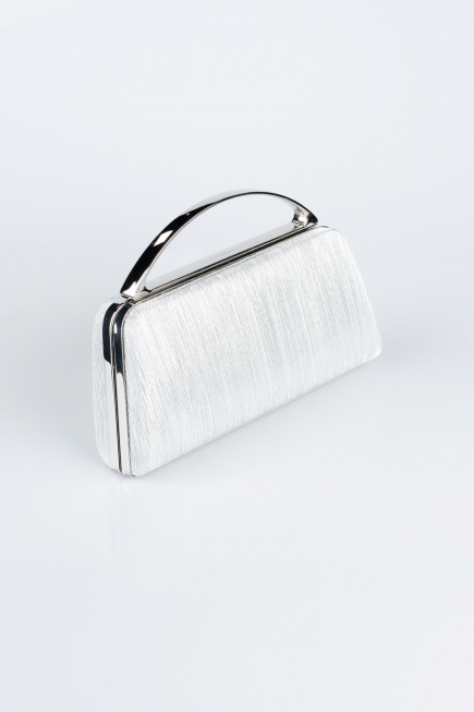 Sac de Soirée Luxe Coupe Au Laser Argent V349