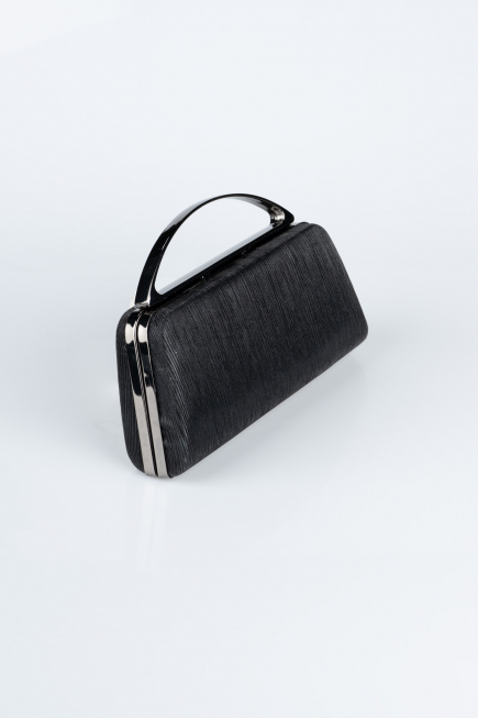 Sac de Soirée Luxe Coupe Au Laser Noir V349