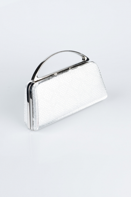 Sac de Soirée Luxe A motifs Argent V349