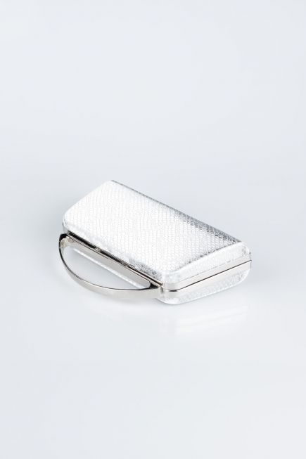 Sac de Soirée Luxe A motifs Argent V349