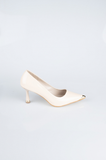 Stiletto Cuir Verni Vison AB1137