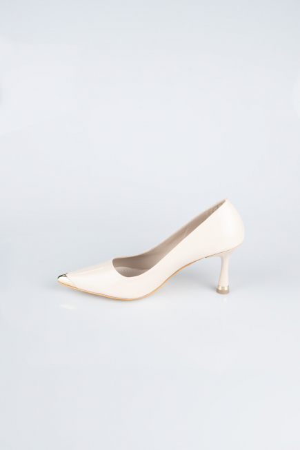 Stiletto Cuir Verni Vison AB1137