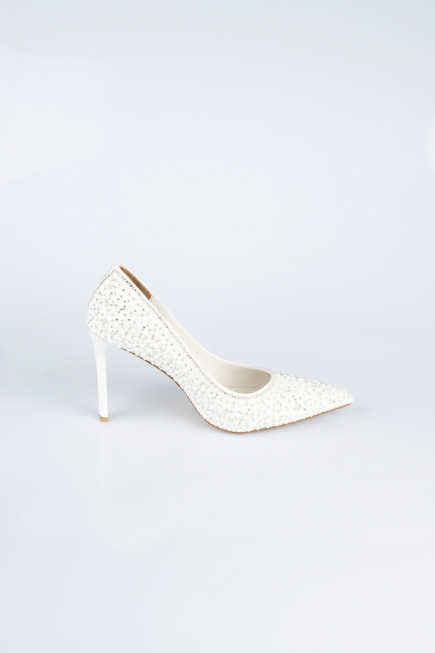 Stiletto Pierreux Blanc AB1138