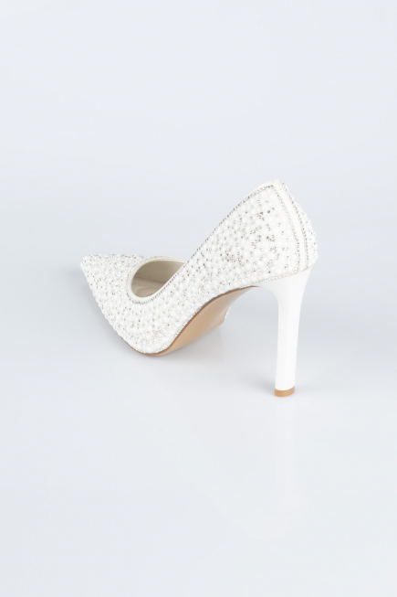 Stiletto Pierreux Blanc AB1138
