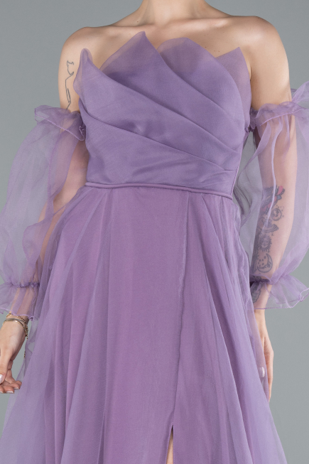 Robe De Soirée Longue Lilas ABU2076
