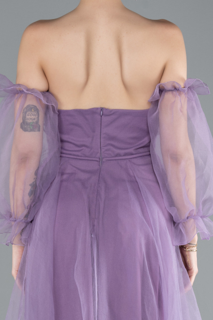 Robe De Soirée Longue Lilas ABU2076
