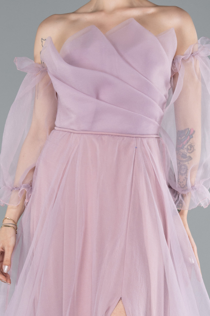 Robe De Soirée Longue Poudre ABU2076
