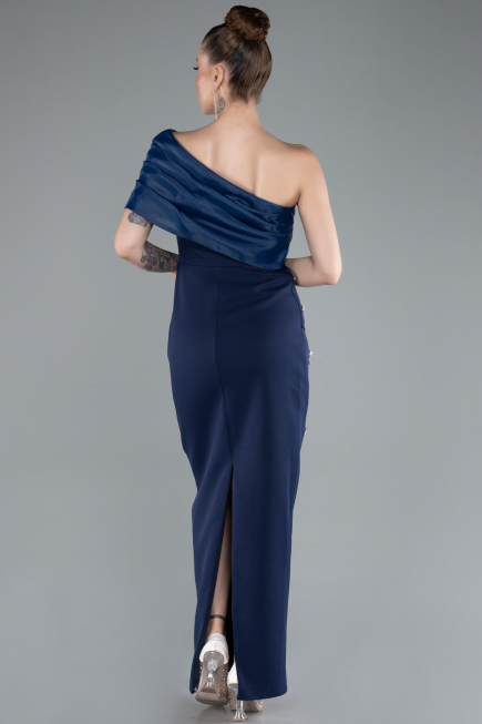 Robe de Cérémonie Midi Bleu Marine ABK2337