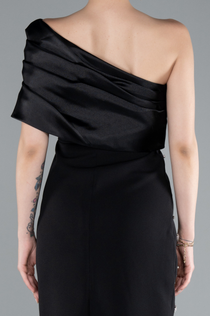 Robe de Cérémonie Midi Noir ABK2337