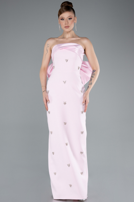 Robe De Soirée Longue Poudre ABU4716