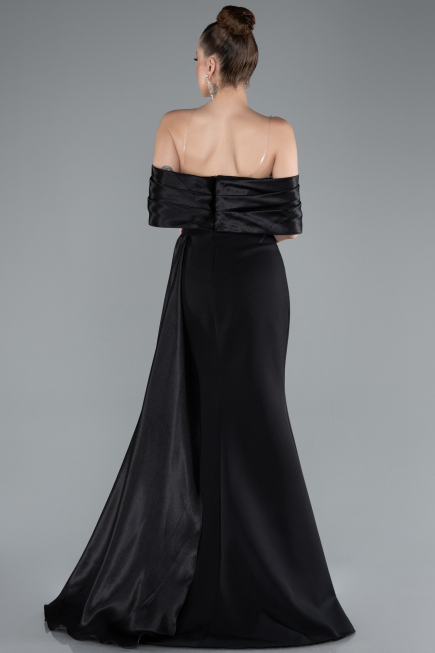 Robe Queue de Poisson Longue Noir ABU4920